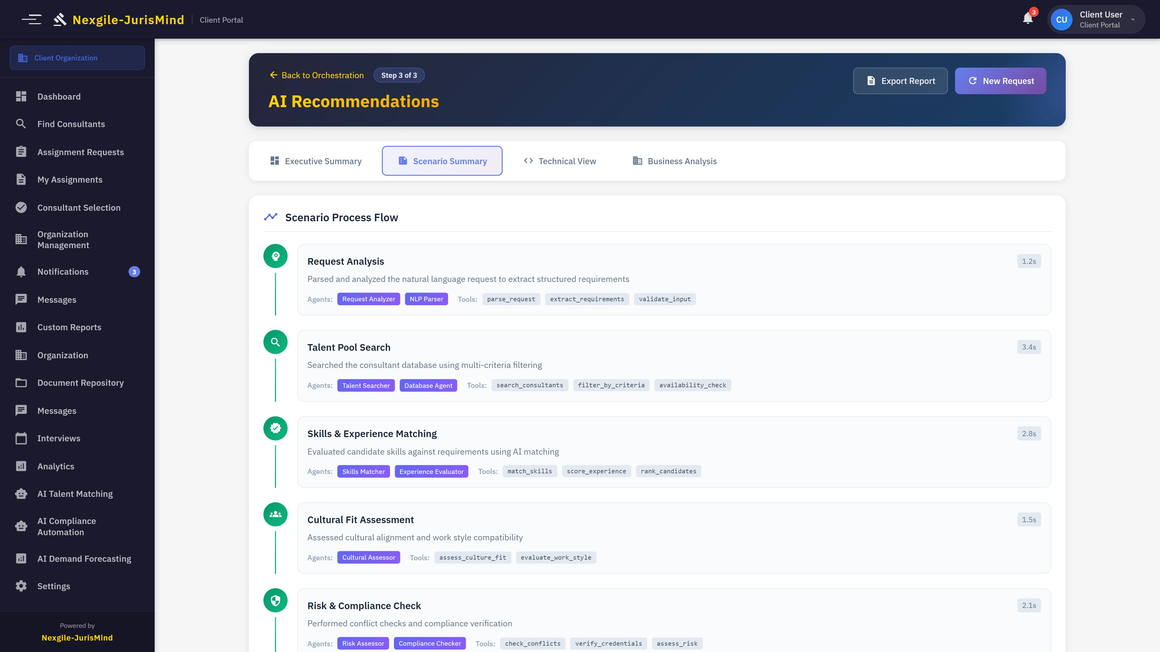 Recommendation Synthesis - Final ranked candidates with explainability