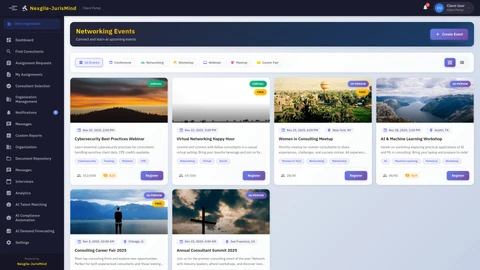 Community Events Page - Browse and manage community events